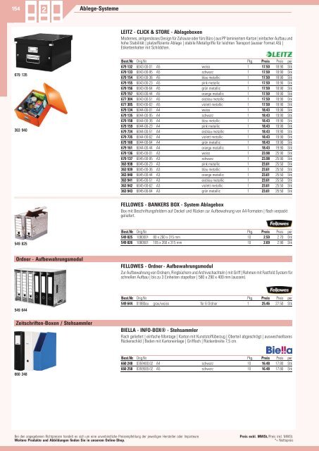 www.EasyBuero.ch - Bürobedarf Katalog