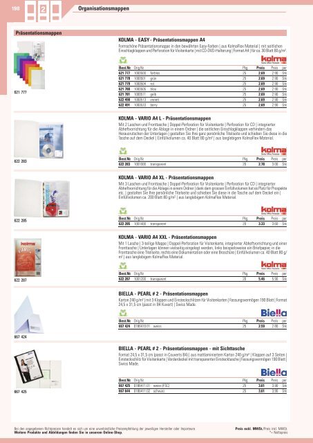 www.EasyBuero.ch - Bürobedarf Katalog
