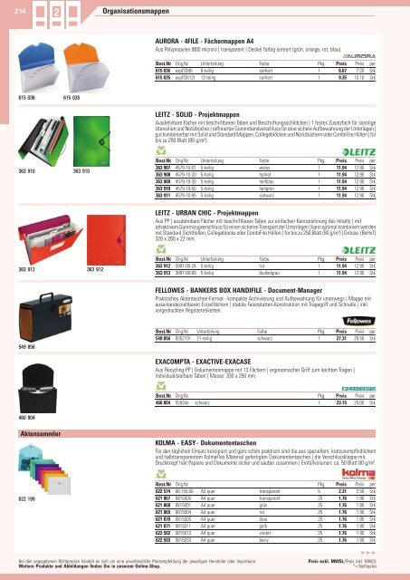 www.EasyBuero.ch - Bürobedarf Katalog