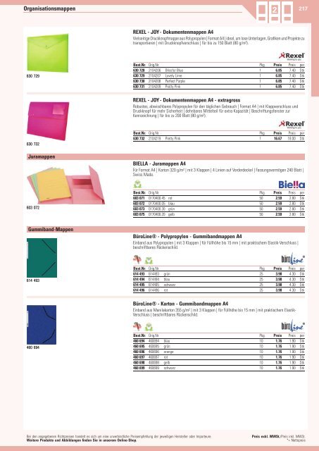 www.EasyBuero.ch - Bürobedarf Katalog