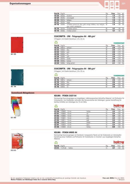 www.EasyBuero.ch - Bürobedarf Katalog