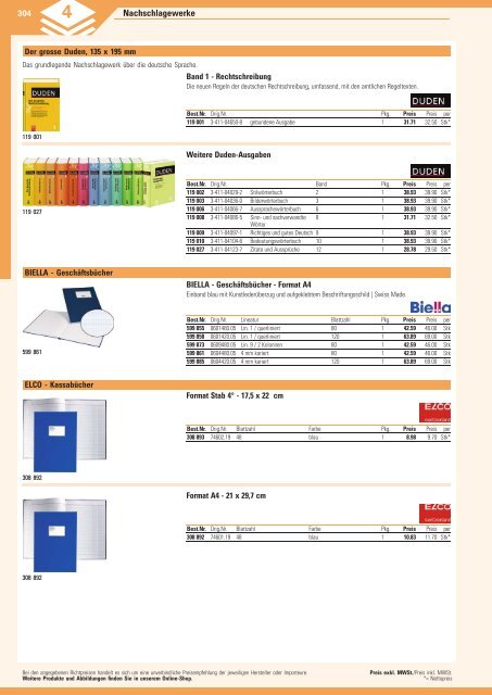 www.EasyBuero.ch - Bürobedarf Katalog