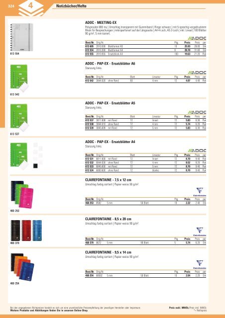 www.EasyBuero.ch - Bürobedarf Katalog