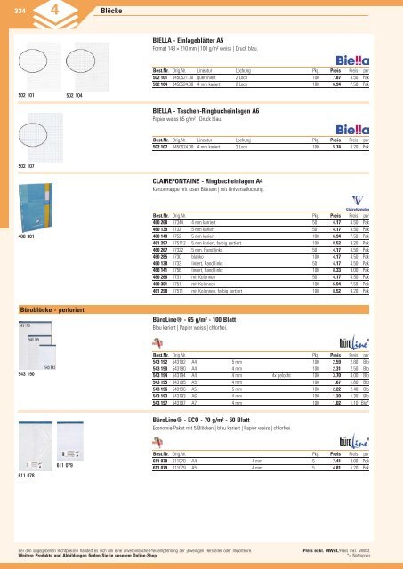 www.EasyBuero.ch - Bürobedarf Katalog