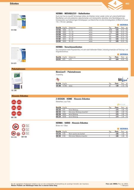 www.EasyBuero.ch - Bürobedarf Katalog