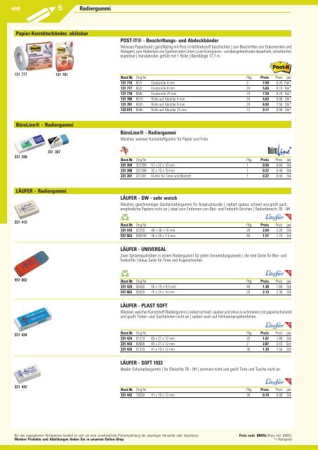 www.EasyBuero.ch - Bürobedarf Katalog