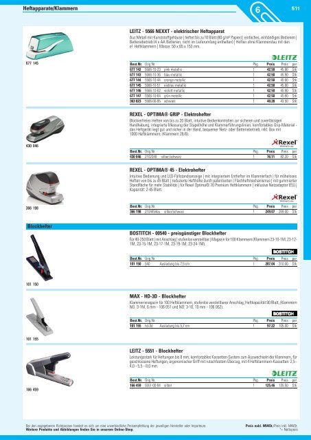 www.EasyBuero.ch - Bürobedarf Katalog