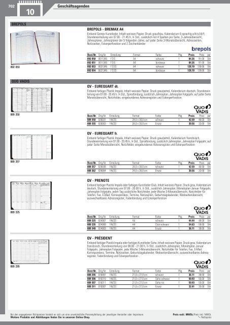 www.EasyBuero.ch - Bürobedarf Katalog