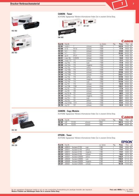 www.EasyBuero.ch - Bürobedarf Katalog