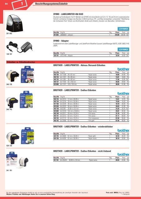 www.EasyBuero.ch - Bürobedarf Katalog