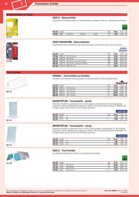 www.EasyBuero.ch - Bürobedarf Katalog