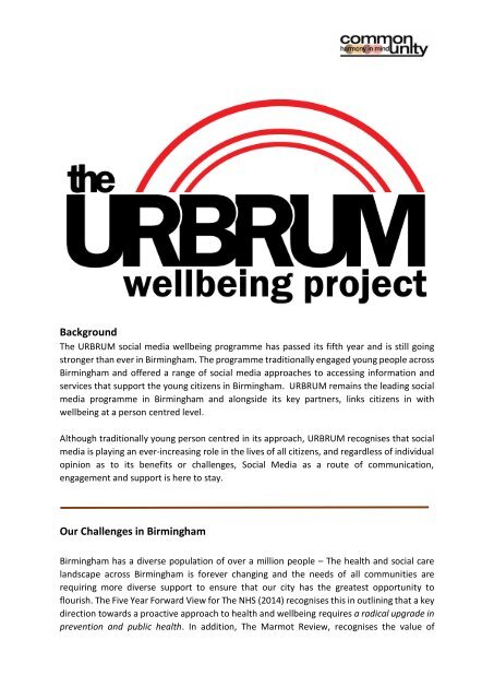 URBRUM  Social Media Wellbeing Programme