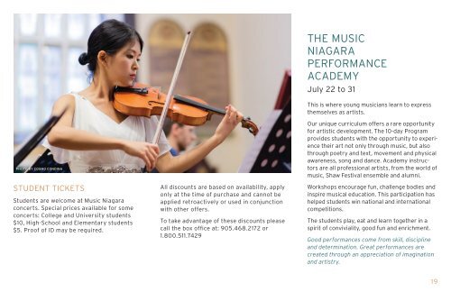 Music Niagara 2017 Handbook