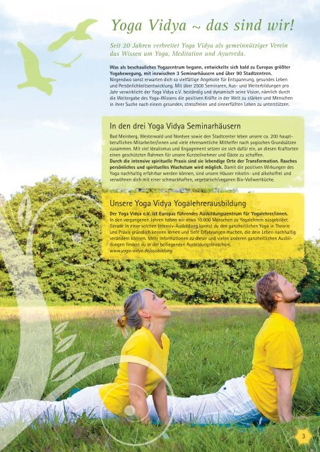 »Yoga Vidya – Herbst 2012« 