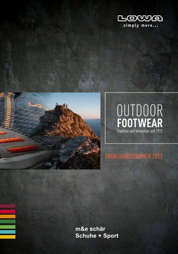 LOWA Frühling 2017 - m&e schär schuhe + sport