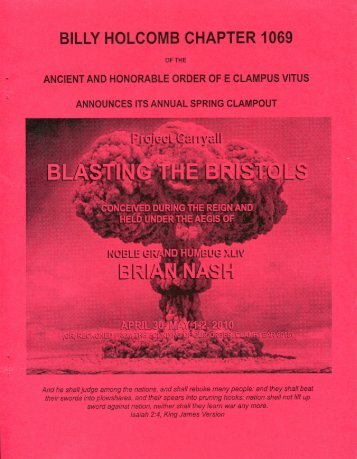 6015/2010 Spring Clampout \"Blasting The Bristols\" History