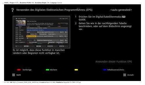 Sony KDL-52V5810 - KDL-52V5810 Istruzioni per l'uso Tedesco