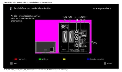 Sony KDL-52V5810 - KDL-52V5810 Istruzioni per l'uso Tedesco