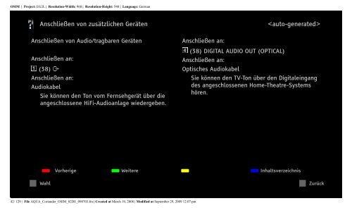 Sony KDL-52V5810 - KDL-52V5810 Istruzioni per l'uso Tedesco