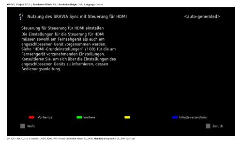 Sony KDL-52V5810 - KDL-52V5810 Istruzioni per l'uso Tedesco