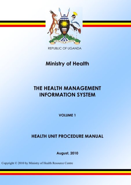 Health Facility Revised HMIS Manual - Ministry of Health