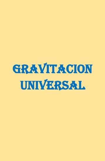 Gravitacion Universal