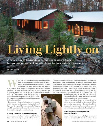 Living Lightly On The Mountain - Tina Govan, Architect