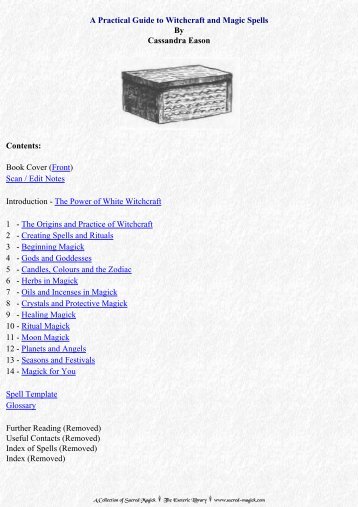 Cassandra Eason-A Practical Guide to Witchcraft and Magick Spells-Foulsham (2001)
