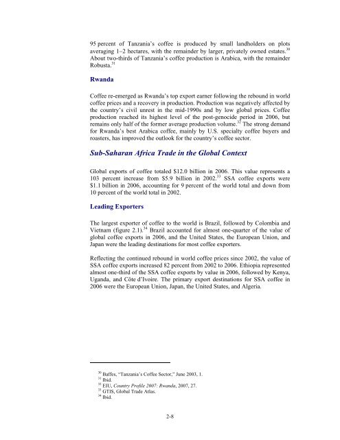 Factors Affecting Trade Patterns of - United States International ...