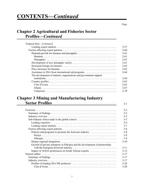 Factors Affecting Trade Patterns of - United States International ...