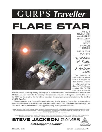 GURPS Traveller: Flare Star - Steve Jackson Games