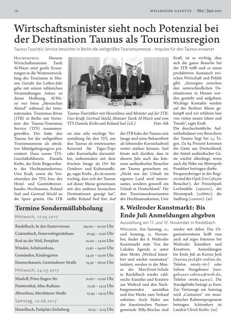 Weilroder Gazette Mai/Juni 2017