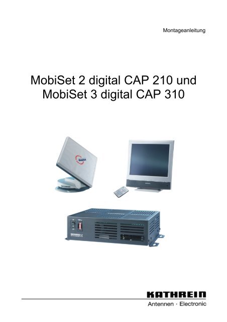 9362667, Montageanleitung MobiSet 2 digital CAP 210 und ...