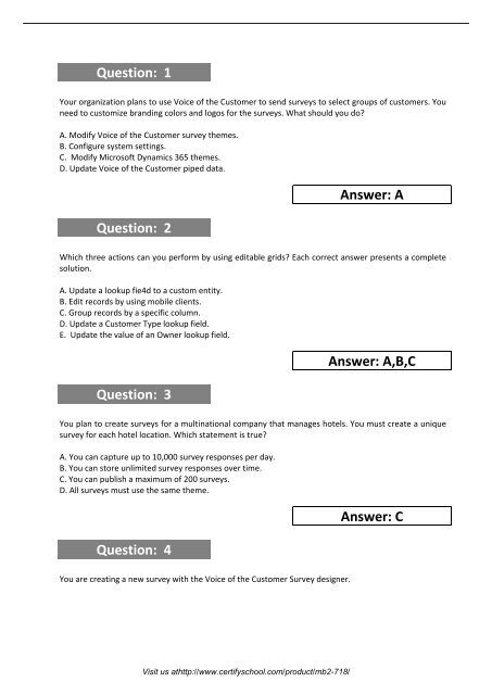 MB2-718 Real Exam Material