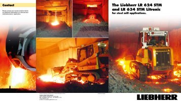 The Liebherr LR 624 STM and LR 634 STM Litronic for steel mill ...