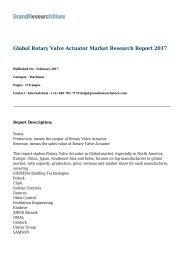 Global Rotary Valve Actuator Market Research Report 2017