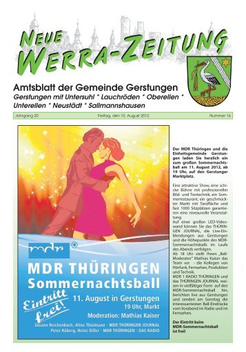 WERRA -ZEITUNG WERRA -ZEITUNG - Gemeinde Gerstungen