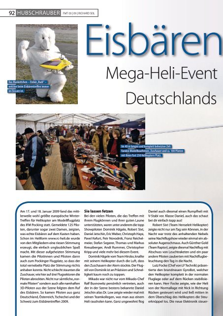 deutschlands Mega-heli-event - IfM Pocking eV