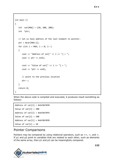C++ int main () { int var