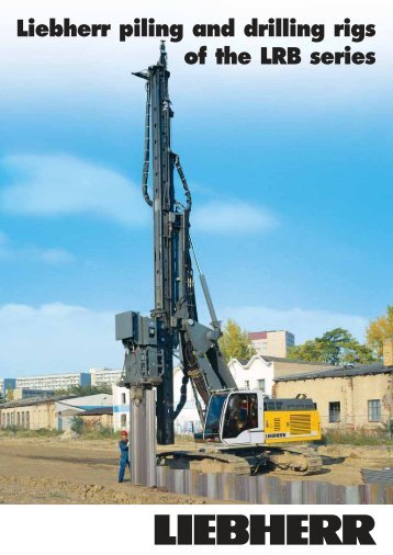 Image brochure for Liebherr Piling- & Drilling Rigs