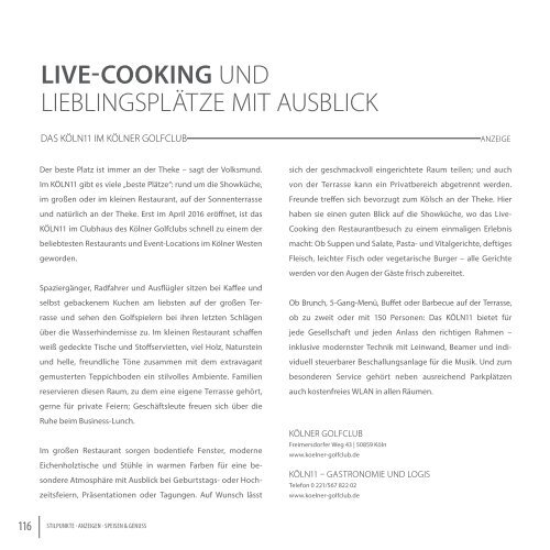 STILPUNKTE Lifestyle Guide Ausgabe 11 Bergisches Land Frühjahr/Sommer 2017