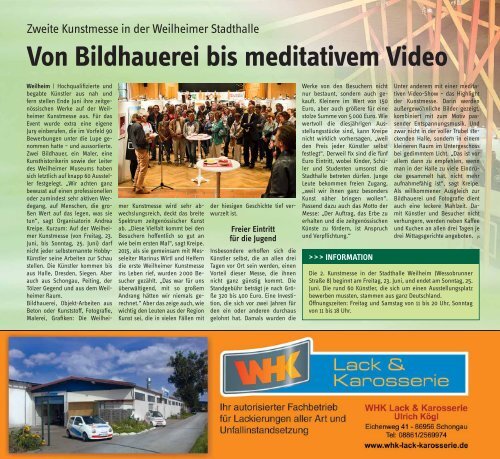 Altlandkreis Ausgabe Mai/Juni 2017 - Das Magazin für den westlichen Pfaffenwinkel