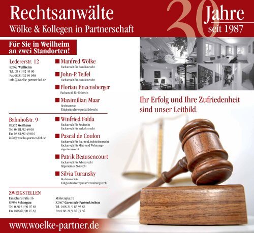 Altlandkreis Ausgabe Mai/Juni 2017 - Das Magazin für den westlichen Pfaffenwinkel