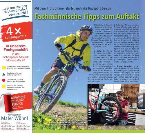 Altlandkreis Ausgabe Mai/Juni 2017 - Das Magazin für den westlichen Pfaffenwinkel