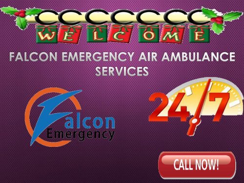 Relief Services by Falcon Emergency Air Ambulance Services in Vijayawada and Vellore