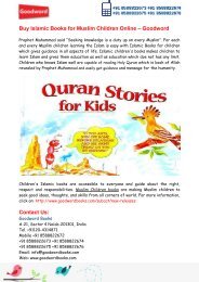 Buy Islamic Books for Muslim Children Online – Goodword