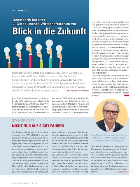 WIRTSCHAFT+MARKT 3/2017