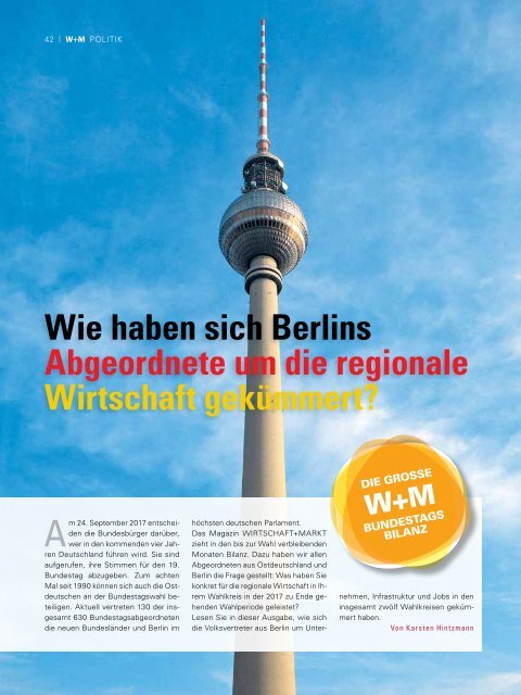 WIRTSCHAFT+MARKT 3/2017