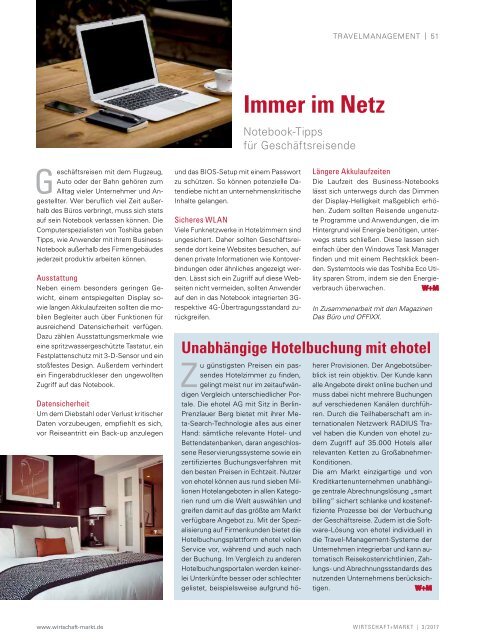 WIRTSCHAFT+MARKT 3/2017