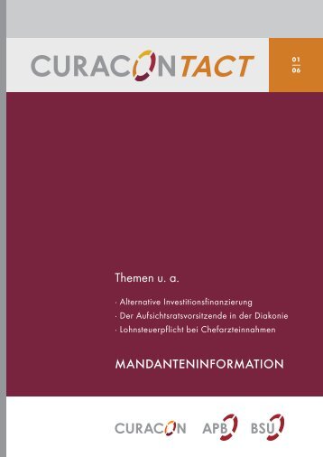 Curacontact 0106 - CURACON GmbH Wirtschaftsprüfungsgesellschaft